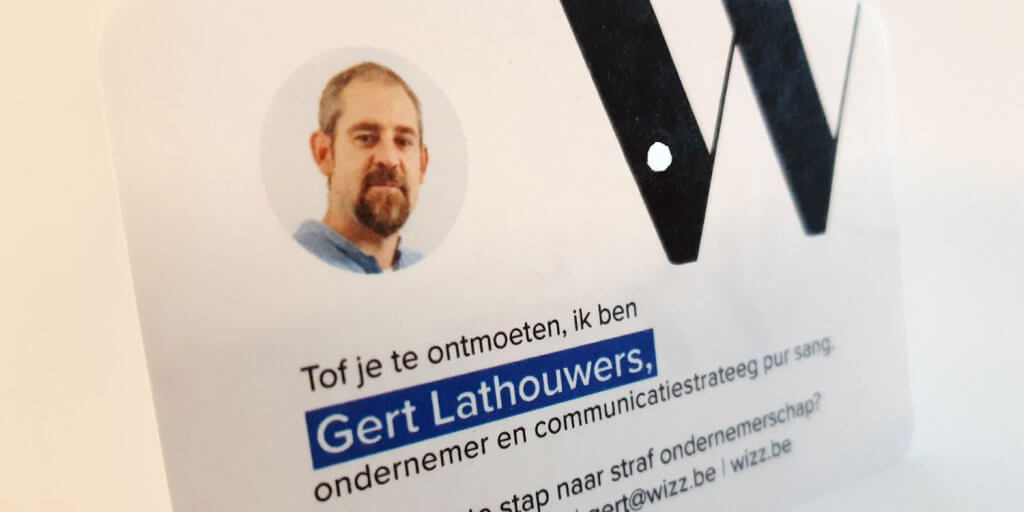 Naamkaartje Gert Lathouwers Wizz